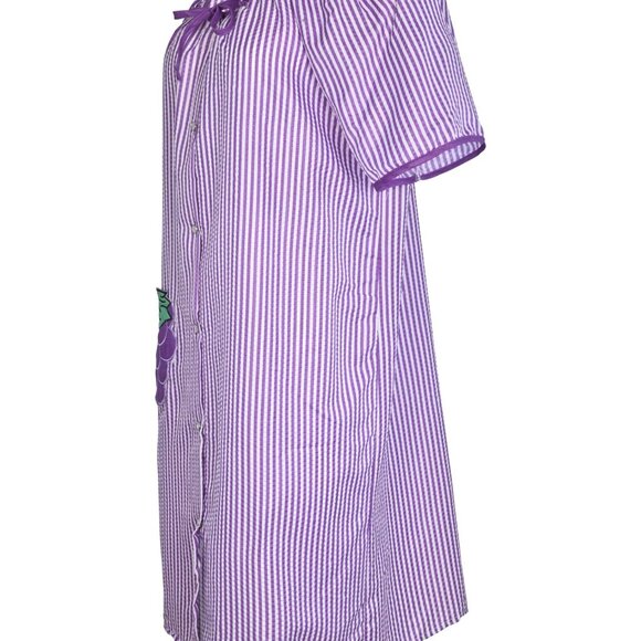 JEFFRICO House Dresses for Women with Pockets - Lightweight Breathable Purple - Picture 3 of 4